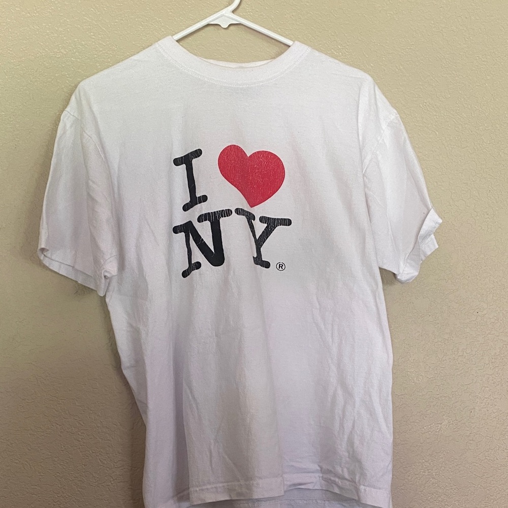 I Love NY White Short Sleeve Tee